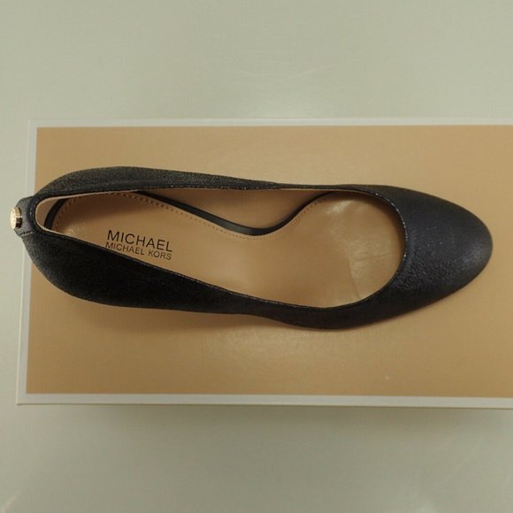 NIB MICHAEL KORS 40R6MFMP3M NAVY SPARKLE PUMP 10 - Picture 5 of 8